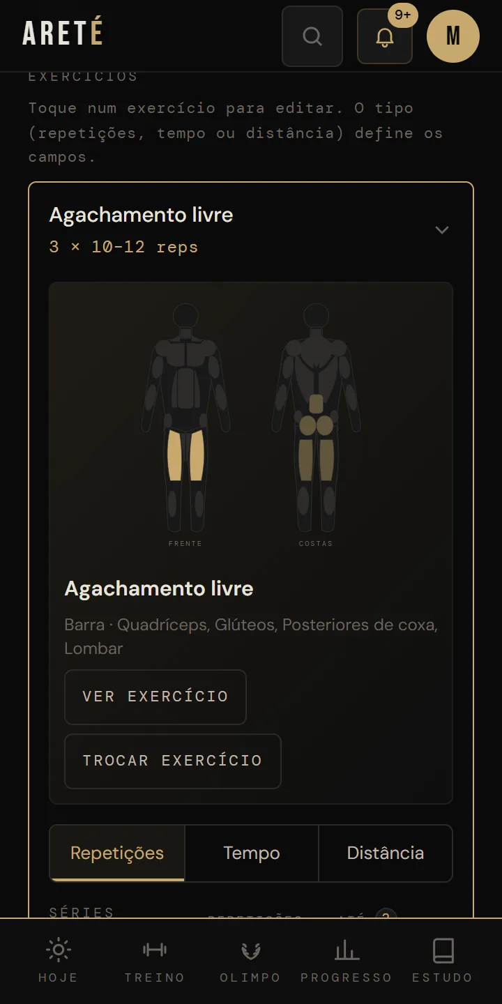 Editar exercício
